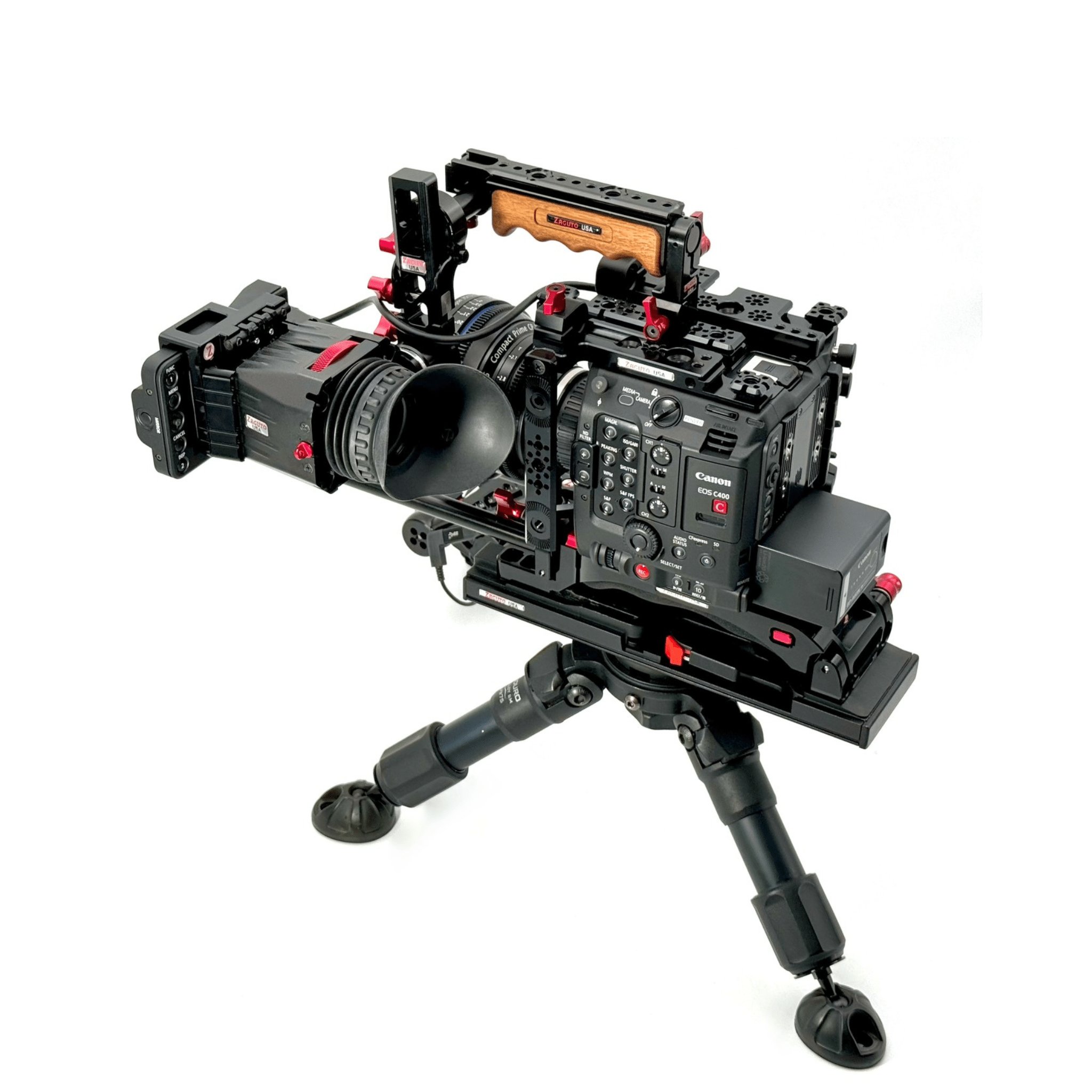 Canon C400 Finder Recoil Rig with Shoulder Mount