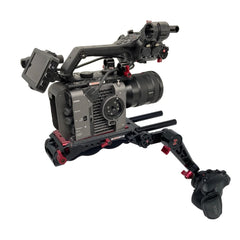 Sony FX6 Shoulder Rig with LCD Viewfinder (Zacuto Z-Finder EVF)